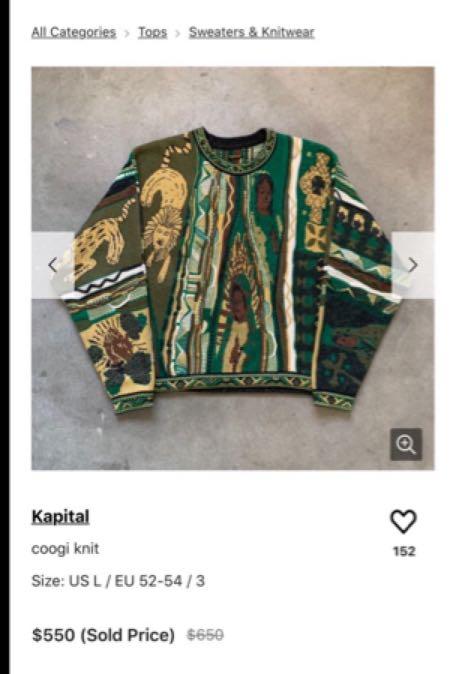 Kapital coogi knit Carousell