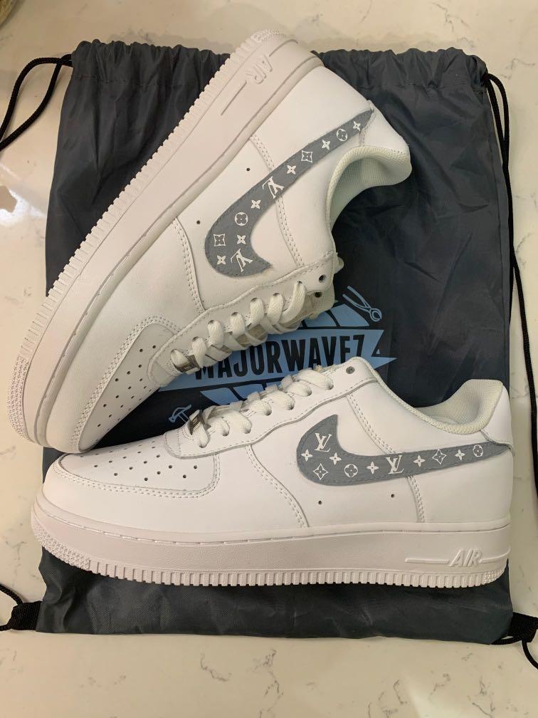 3M Reflective Louis Vuitton Iron on Patches For Custom Air Force 1 LV –  theshoesgirl