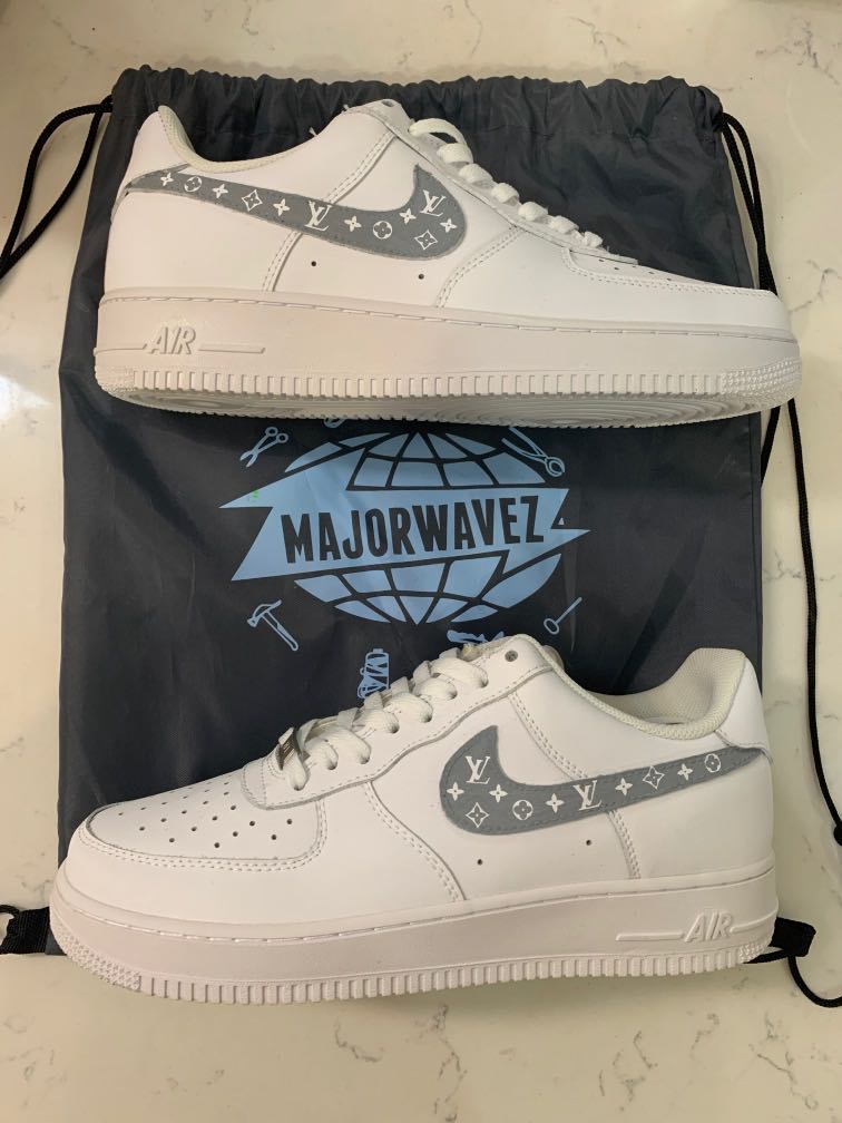 Nike Air Force 1 MajorWavez Custom 3M Reflective Louis Vuitton LV Air Force  One, Men's Fashion, Footwear, Sneakers on Carousell