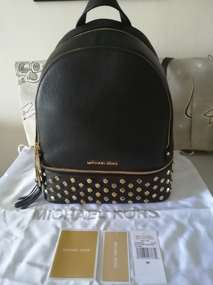 michael kors backpack studded