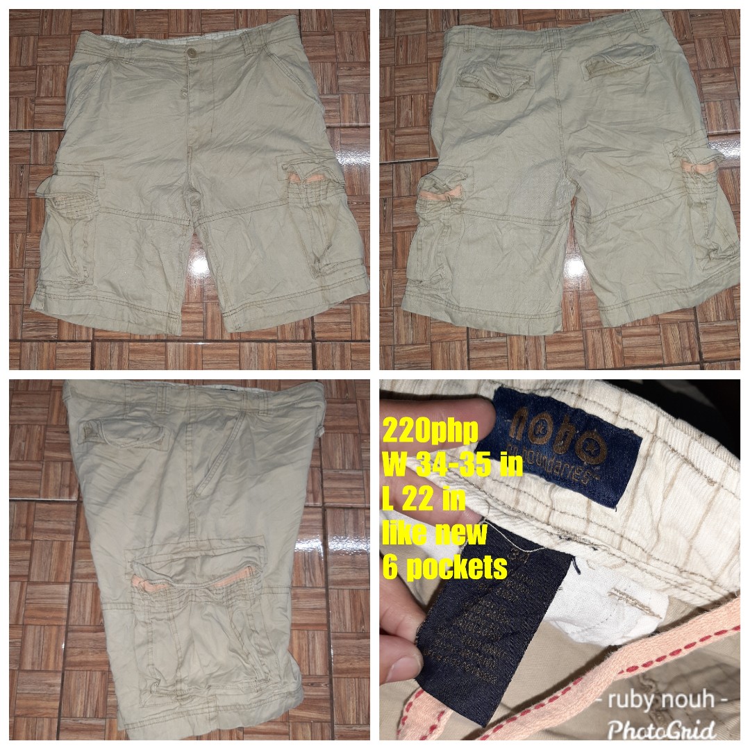 Nobo 6 pockets cargo short Men s Fashion Bottoms Shorts on Carousell