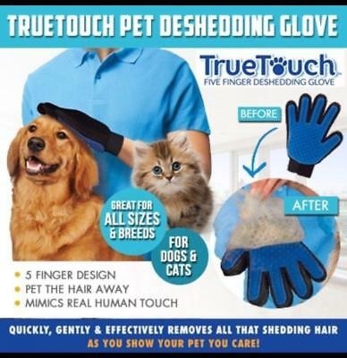 true touch dog grooming glove