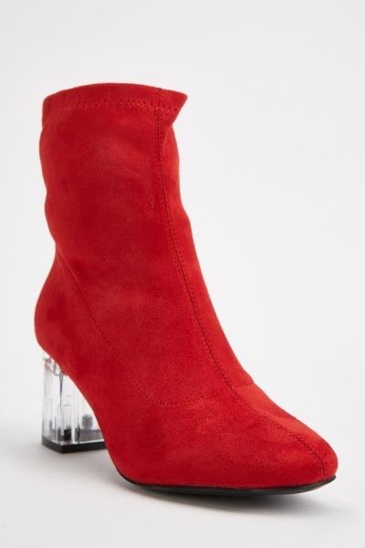 Clear heel boots outfit sales