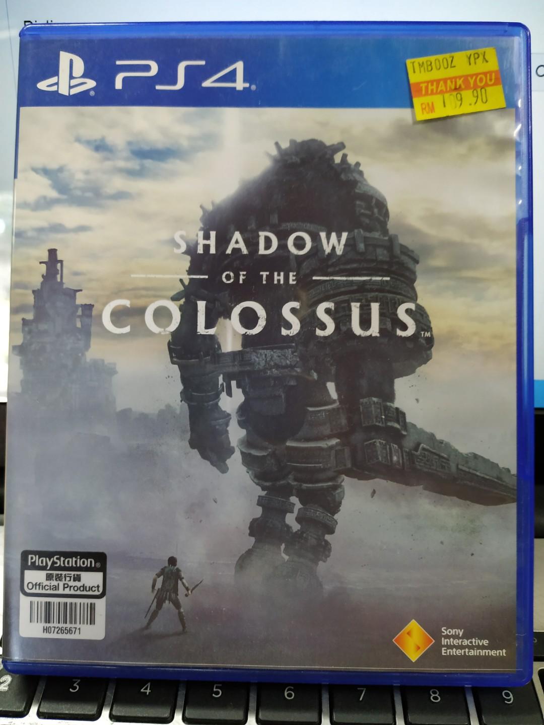shadow of the colossus ps4 used