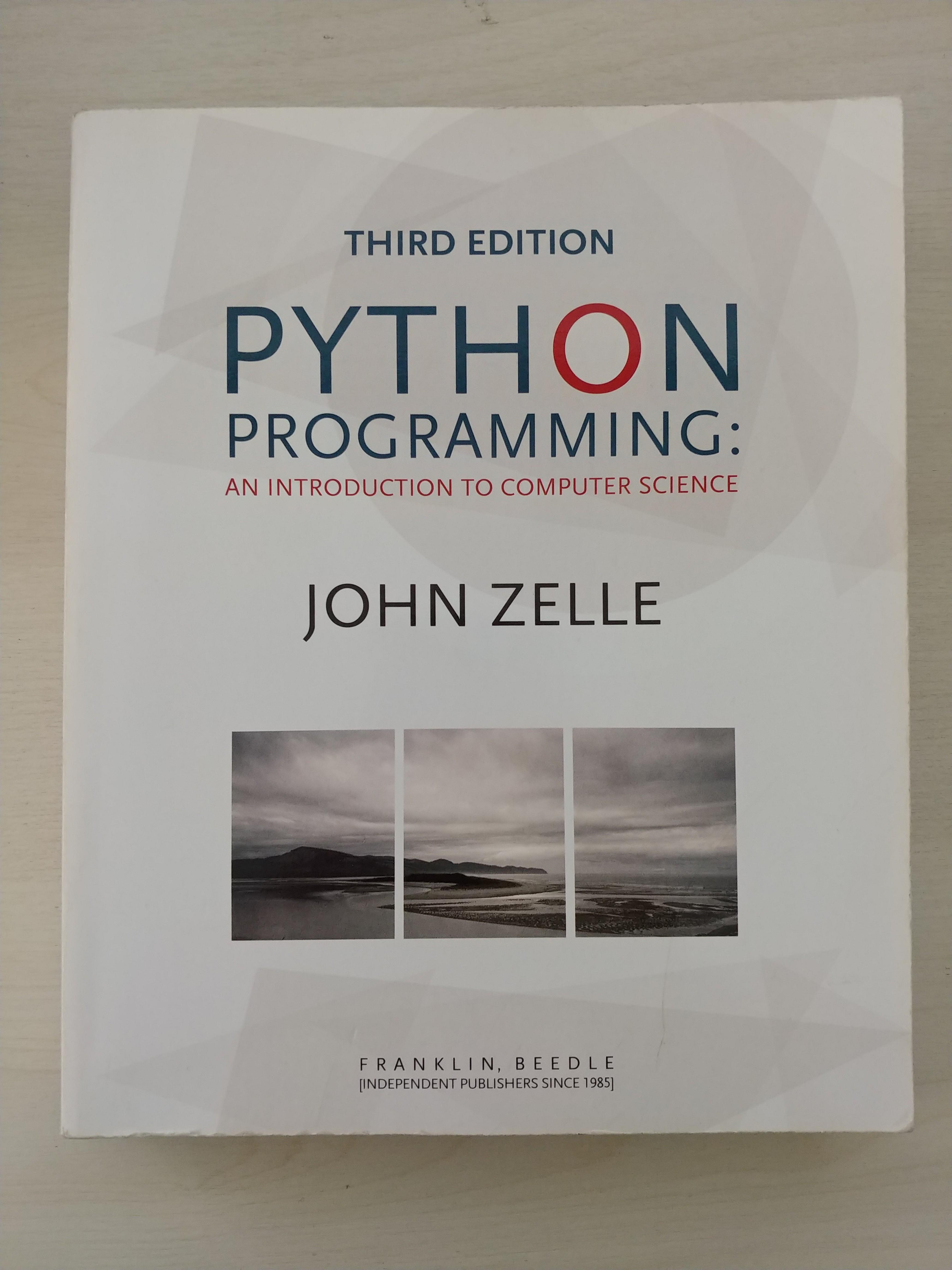 Python Programming An Introduction To Computer Science 3rd Ed Books Stationery Textbooks Tertiary On Carousell