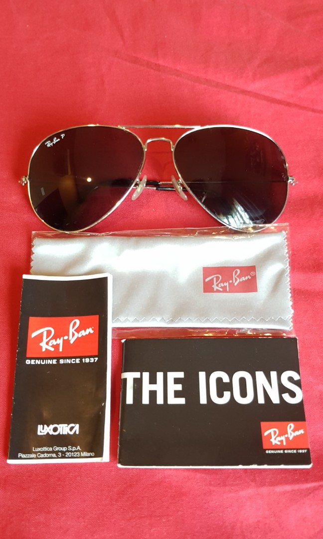 Ray ban aviator black polarized 62mm best sale