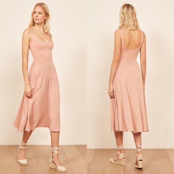 BNWT REFORMATION MARY DRESS BLUSH Women s Fashion Dresses Sets Dresses on Carousell