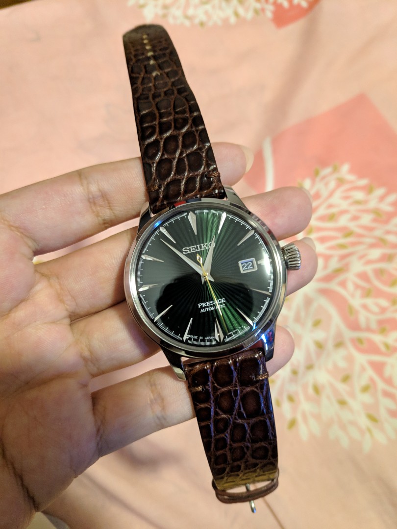 Seiko Presage Mockingbird Cocktail Time (Green sunburst dial) sell/swap,  Men's Fashion, Watches & Accessories, Watches on Carousell