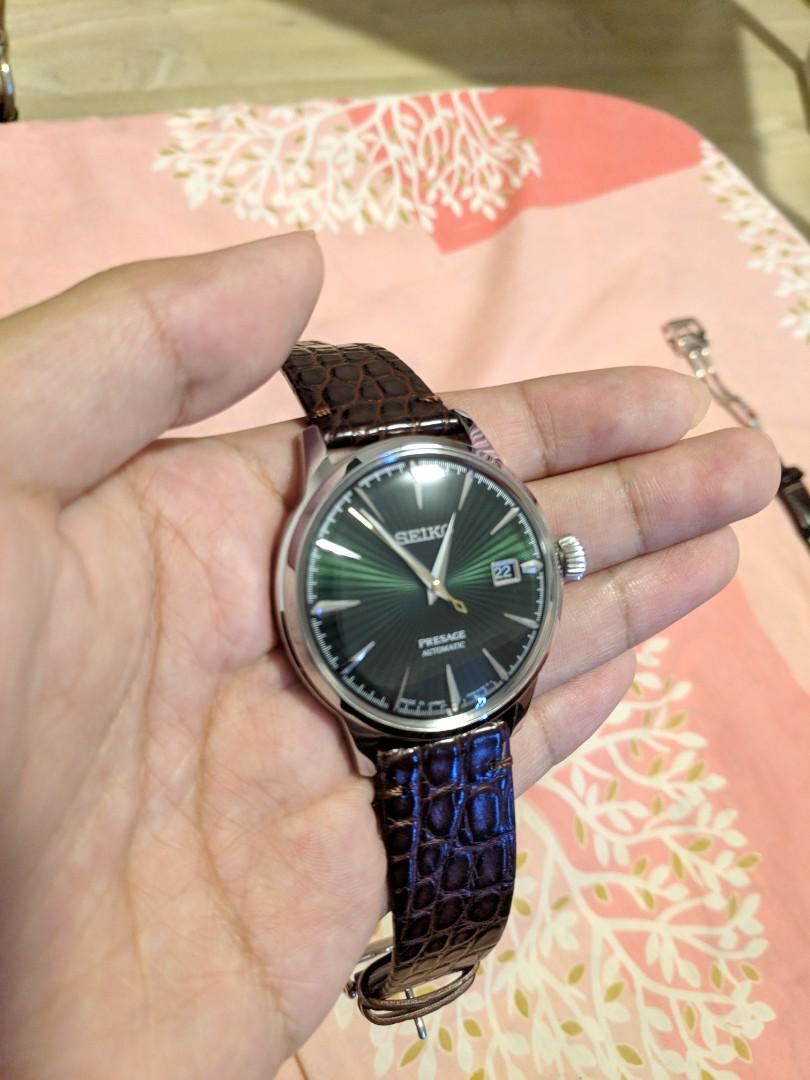 Seiko Presage Mockingbird Cocktail Time (Green sunburst dial) sell/swap,  Men's Fashion, Watches & Accessories, Watches on Carousell