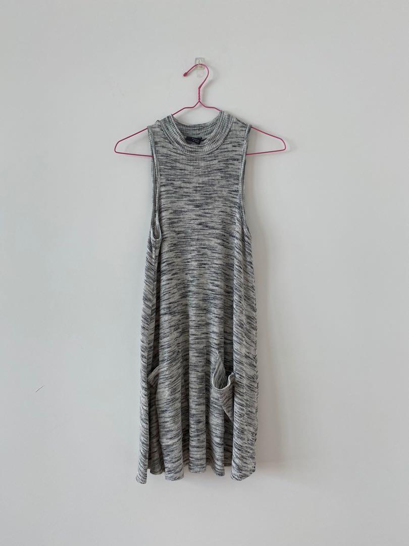 Uo Sparkle Fade Grey Ribbed Dress Women S Fashion Clothes