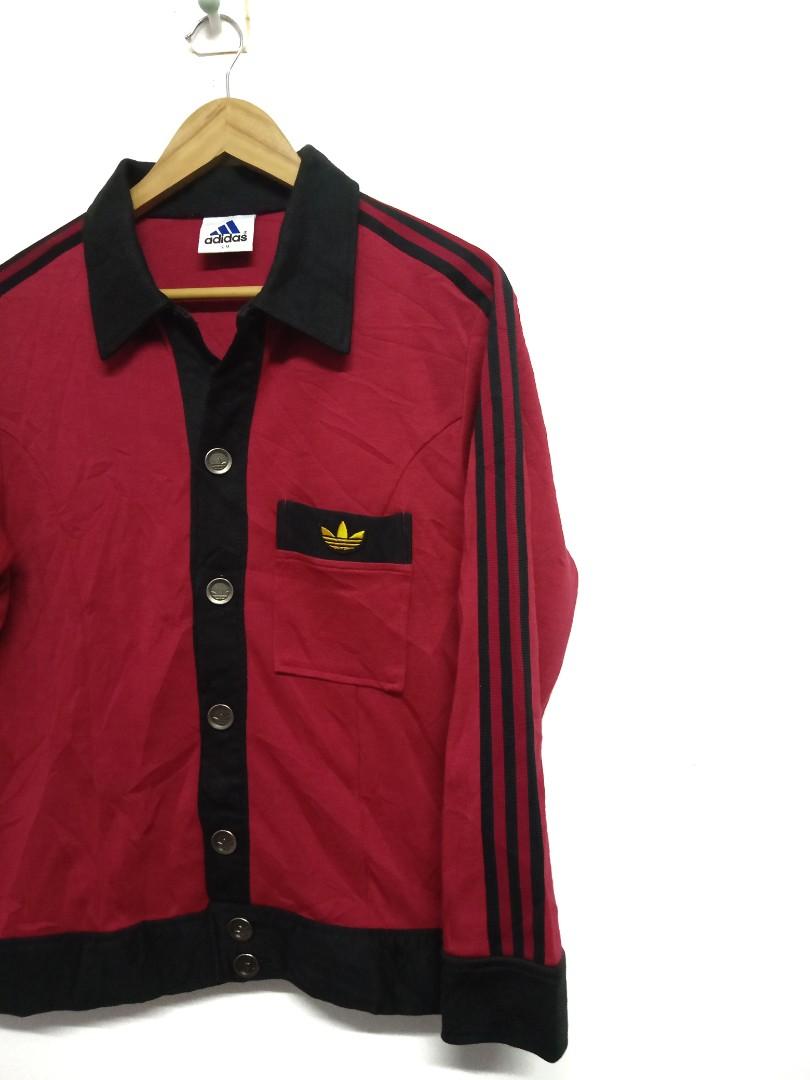 VTG ADIDAS JACKET BUTTON UP Men s Fashion Coats Jackets and