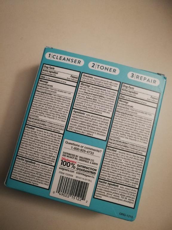 Walgreens Proactiv 3 Step Acne System Benzoyl Peroxide Acne Treatment Beauty Personal Care Face Face Care On Carousell