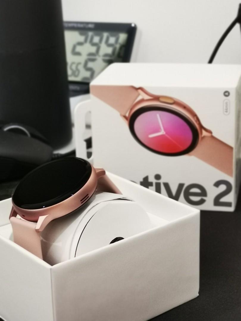 Samsung galaxy watch active 2 44mm aluminium pink gold clearance