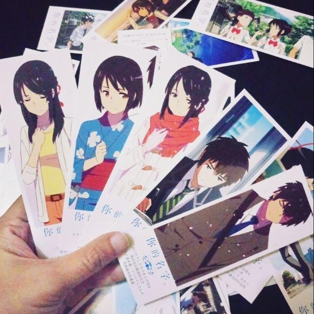6pcs Your Name Kimi No Nawa Anime Bookmarks Hobbies Toys Memorabilia Collectibles J Pop On Carousell