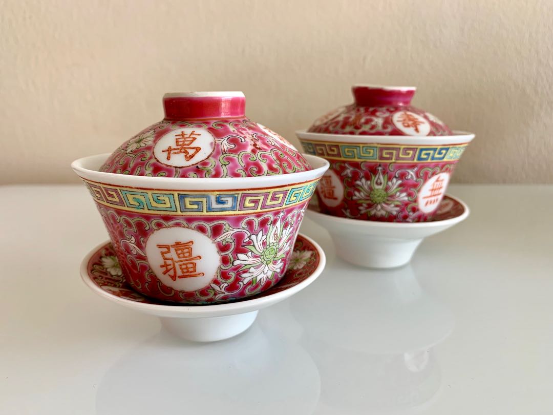 Antique Chinese tea cups