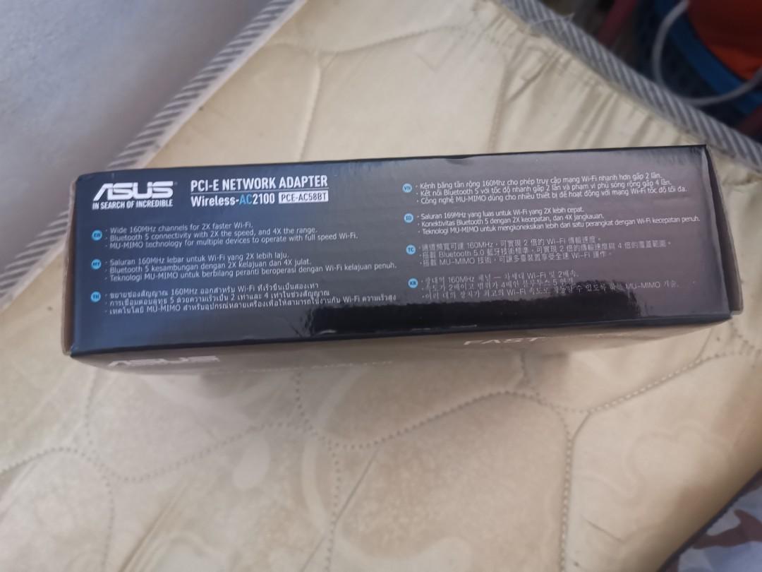 Asus Pce-ac58bt Adaptador Wifi PCIe Dual Band AC1200