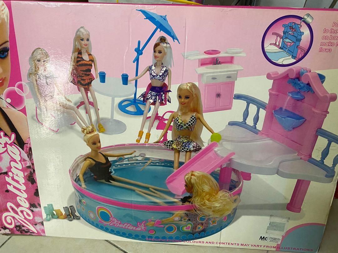 barbie swimming pool games
