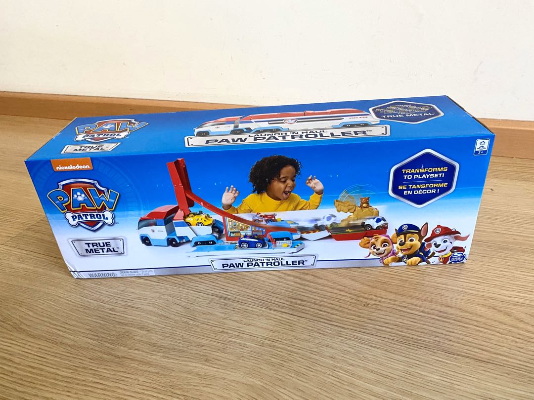 paw diecast launch & hauler