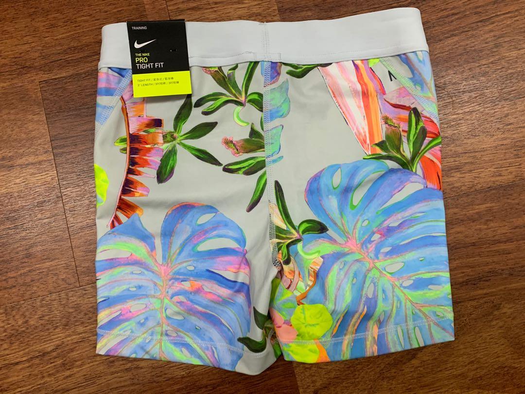 Floral nike pro shorts sales