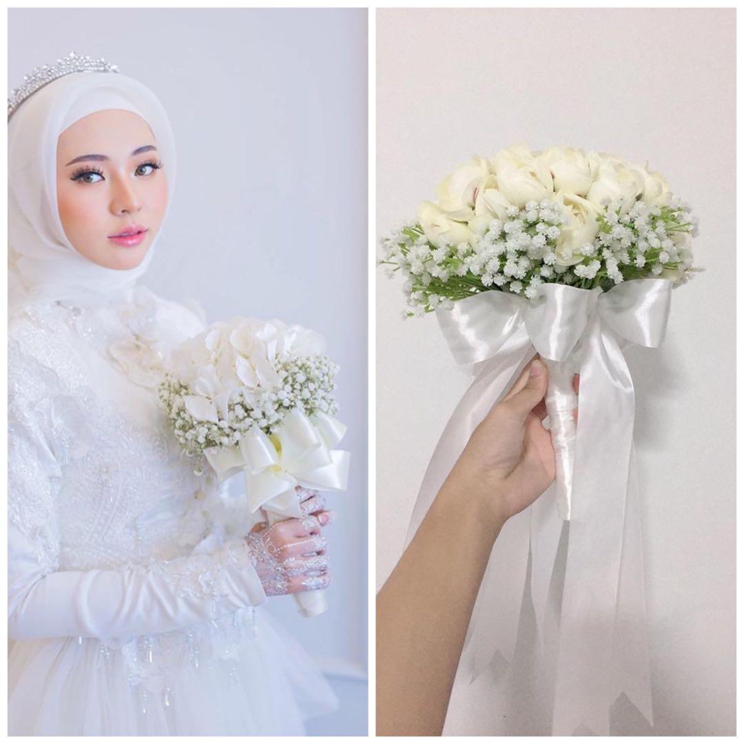 Hand Bouquet Bunga Tangan Pengantin Women S Fashion Bridal Wear On Carousell