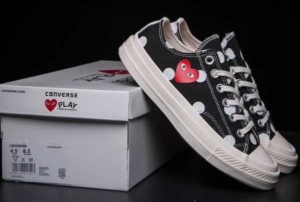 Cdg converse cheap low polka dot