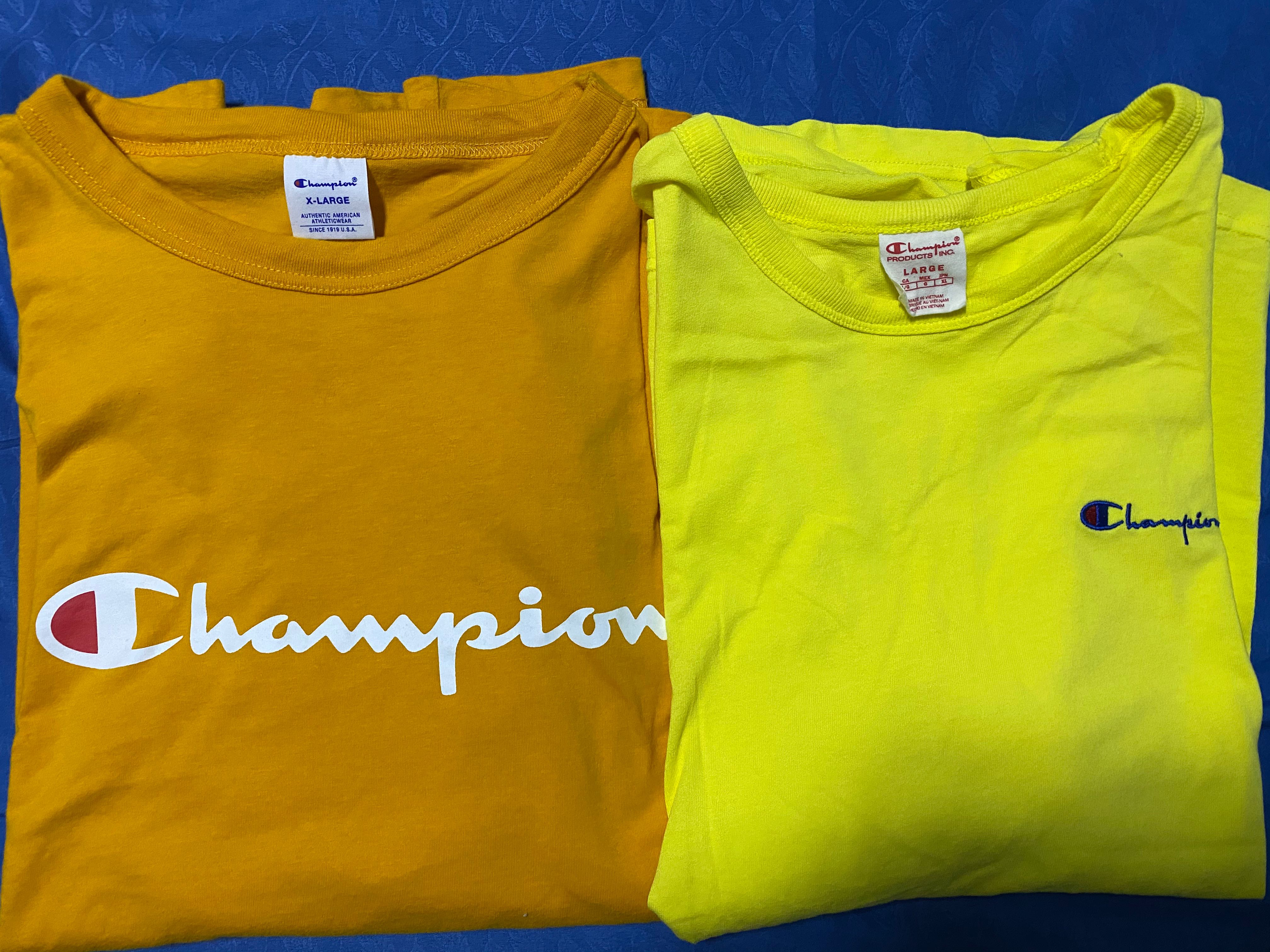 Champion Shirt (Mustard and Highlighter 