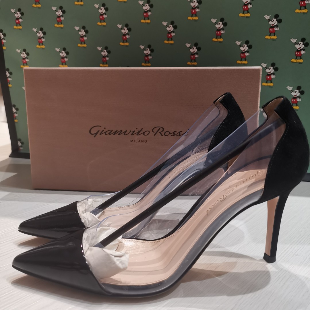 gianvito rossi plexi suede