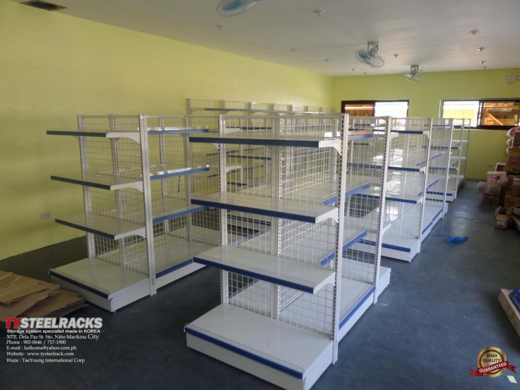 Gondola standard stand alone grocery display rack, Furniture & Home