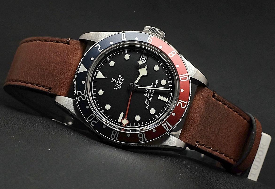 tudor pepsi leather
