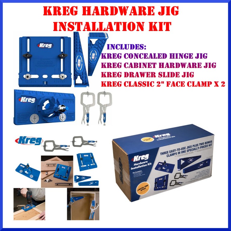 KREG Hardware Installation Jig Kit Set KHIPROMO19 , Commercial