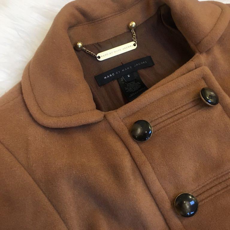 Marc Jacob Military Wool Outer wear coat camel double breasted