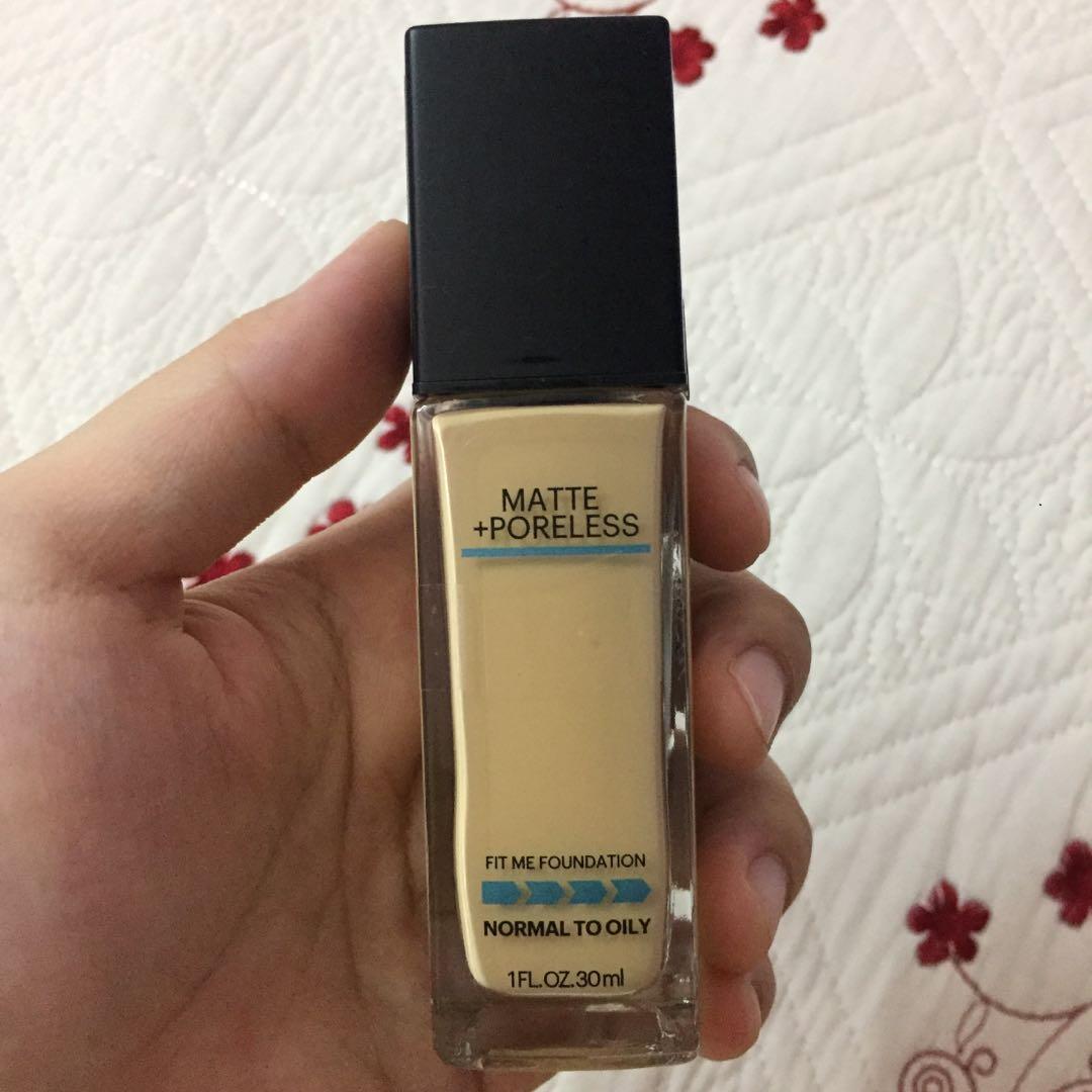 Maybelline Fit Me Matte Poreless Foundation In Warm Nude 128 Health Beauty Makeup On Carousell
