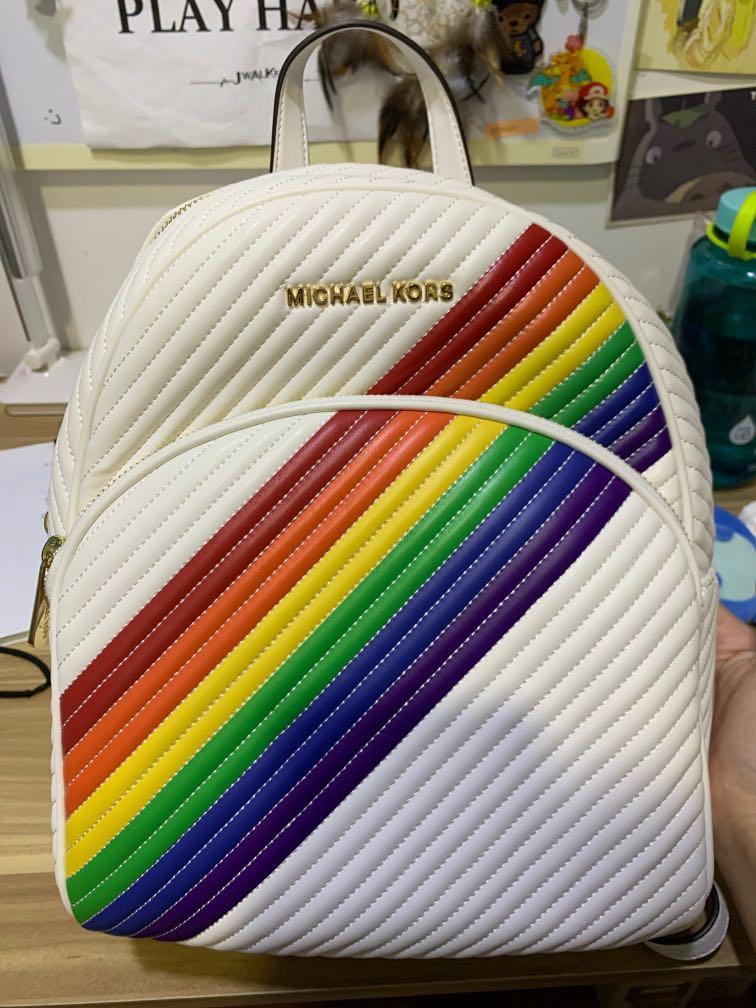 rainbow michael kors backpack