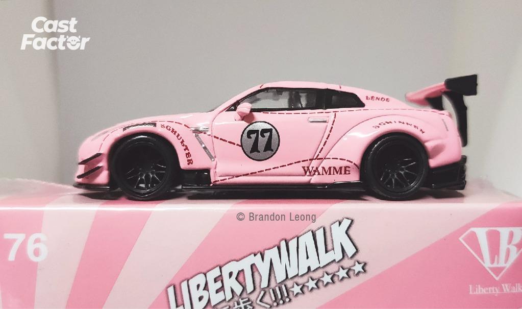 Mini GT #76 LB Works Nissan GT-R R35 Pink Pig (LHD), Hobbies 