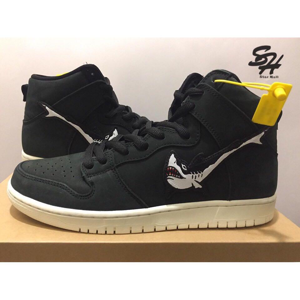 NIKE SB DUNK HIGH PRO ISO 黑白鯊魚CI2692-001, 他的時尚, 鞋, 運動鞋