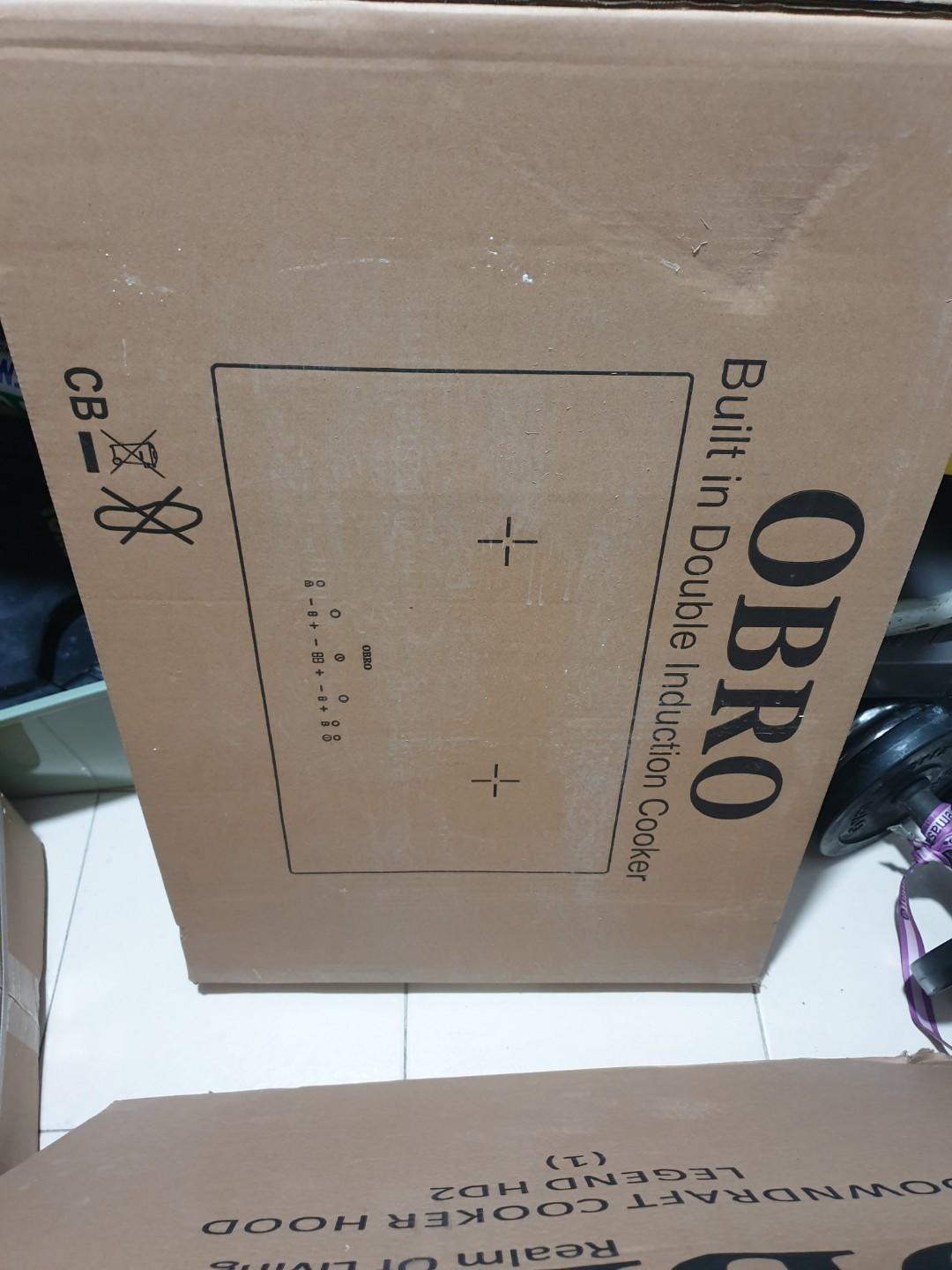 OBRO Downdraft Hood and Induction Hob, TV & Home Appliances, Kitchen