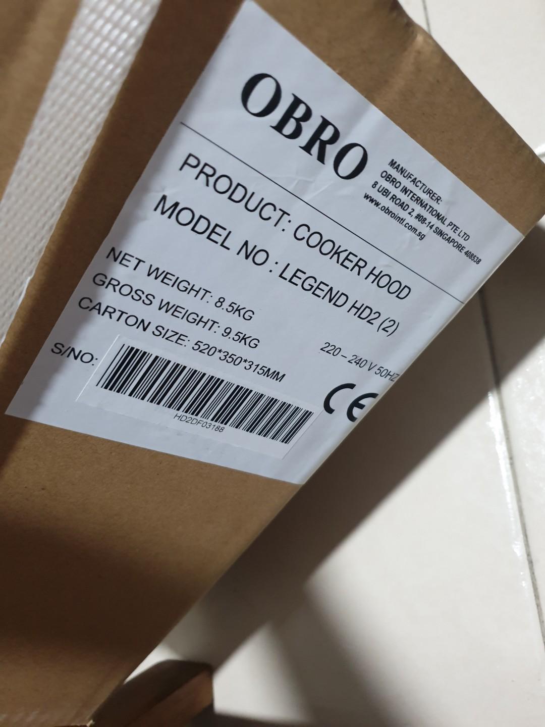 OBRO Downdraft Hood and Induction Hob, TV & Home Appliances, Kitchen