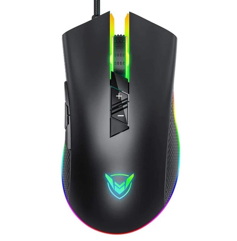 Pictek PC217 Wired Gaming Mouse Adjustable 8 Programmable Buttons 10000
