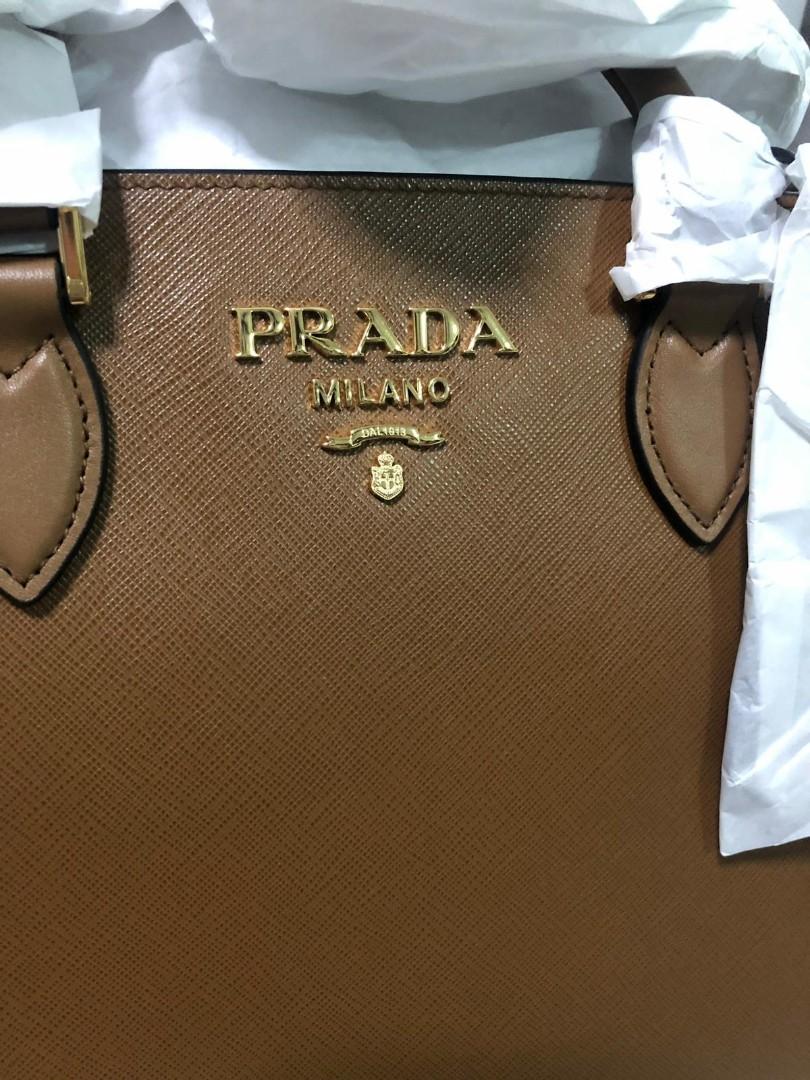 Prada - Borsa a Mano Saffiano Soft Calf Nero