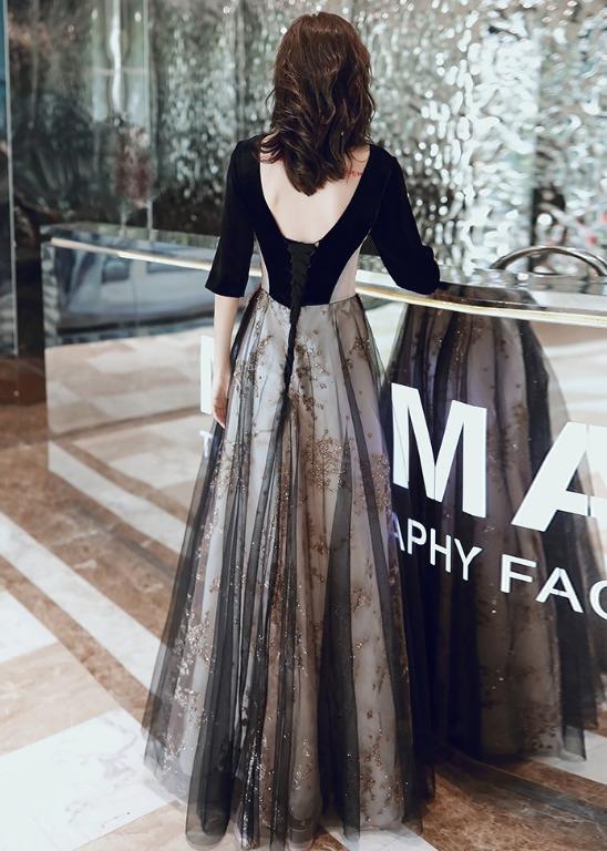 Gold and black best sale formal gowns