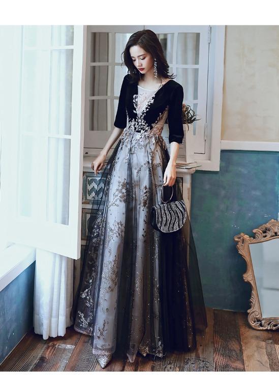 Glitter long dress online