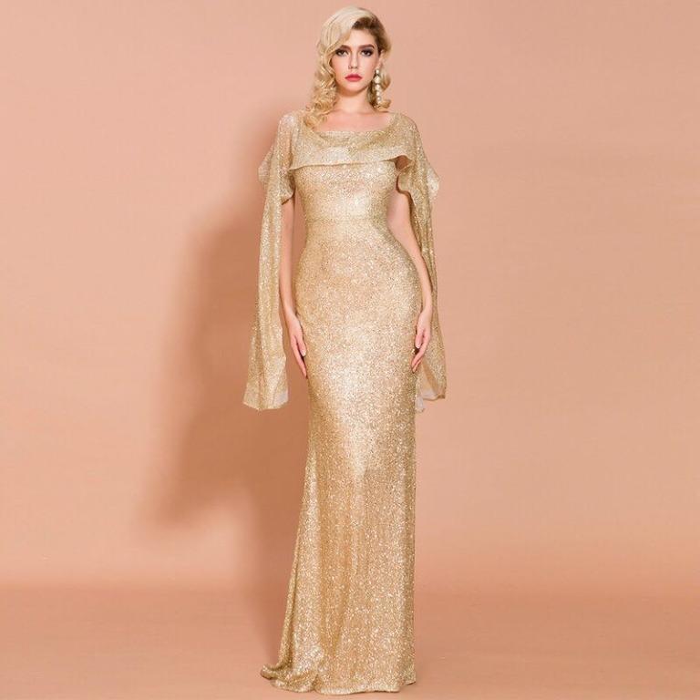Gold and silver best sale evening gowns