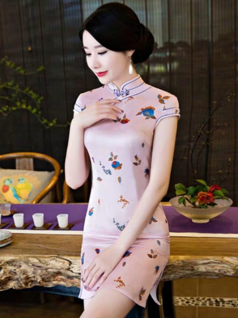 Cheongsam pink Outlet