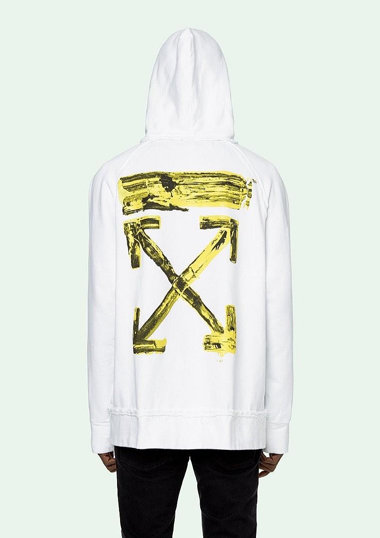 Pre Order Off White FW19 arrow acrylic white hoodie Men s Fashion Tops Sets Hoodies on Carousell