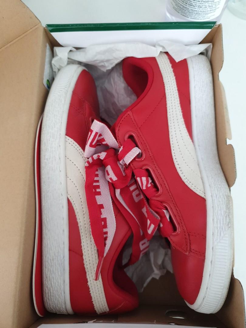 Puma red color sneakers, Women's 
