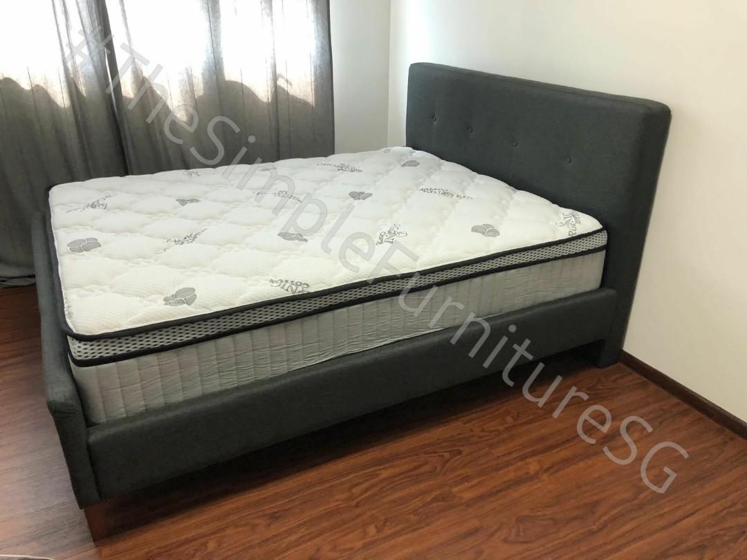Scandinavian Queen Bed 13 Latex Pocketed Spring Mattress Furniture Beds Mattresses On Carousell