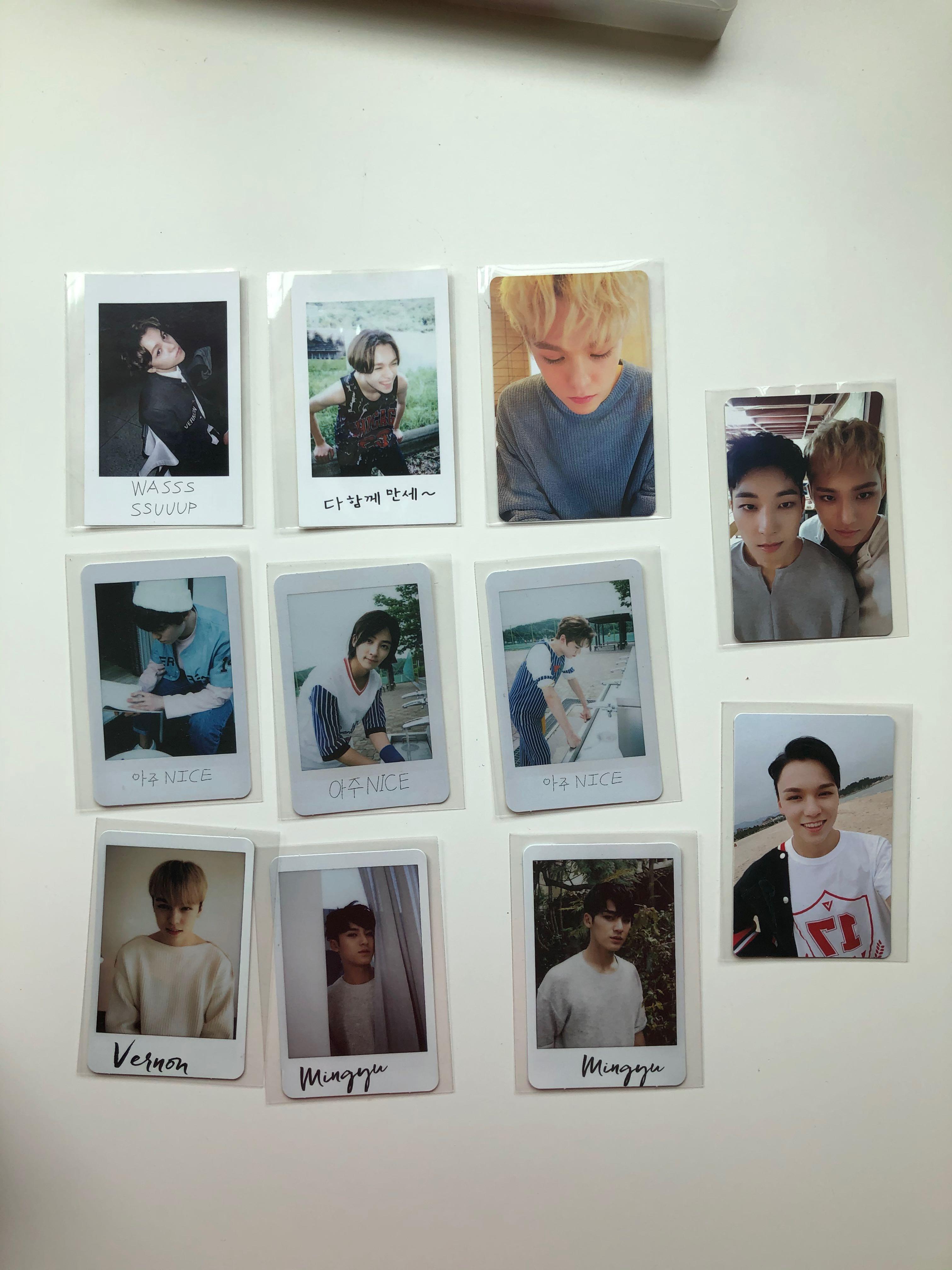 Seventeen Official Photocards Hobbies Toys Memorabilia Collectibles K Wave On Carousell