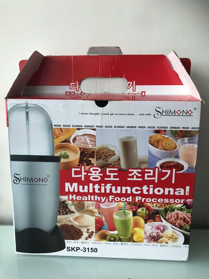 韓國Shimono multifunctional healthy food processor/blender多用途攪拌機/榨汁機, 家庭電器, 廚房電器, 榨汁機及攪拌機 Carousell