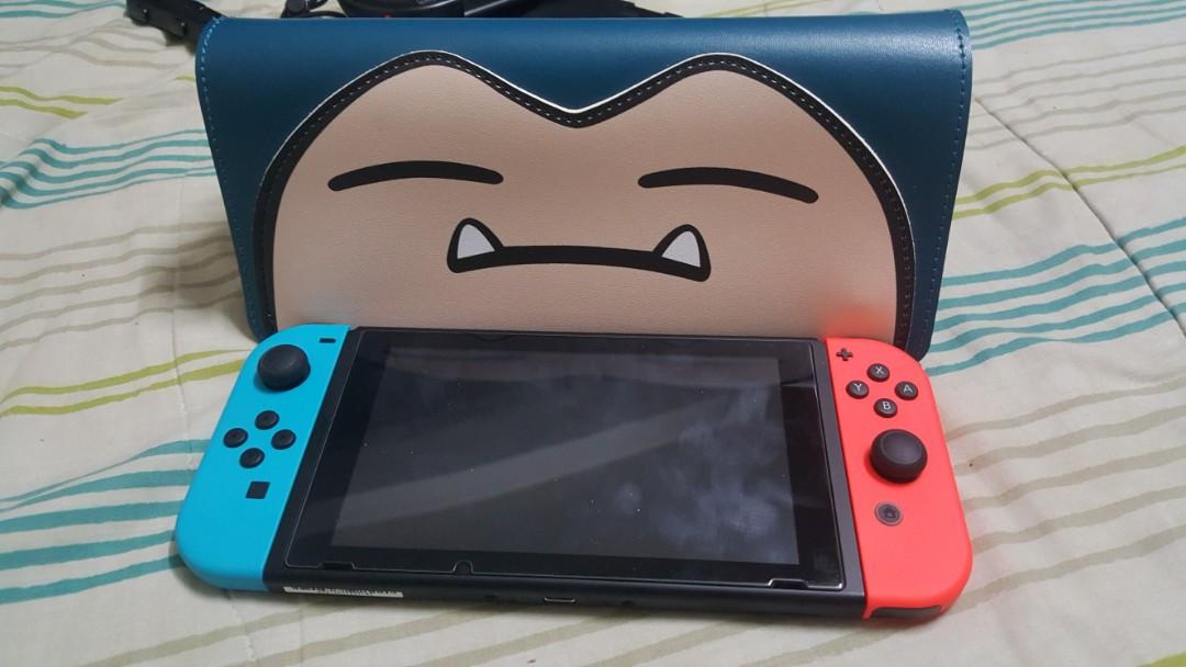 SNORLAX LEATHER FUNLAB CASE FOR NINTENDO SWITCH Video Gaming