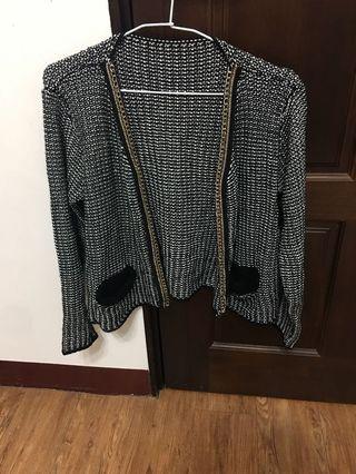 小毛呢針織外套